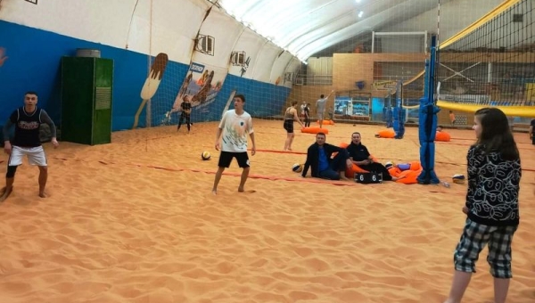 Тренировка во всесезонном центре спорта и активного отдыха «Пляж»