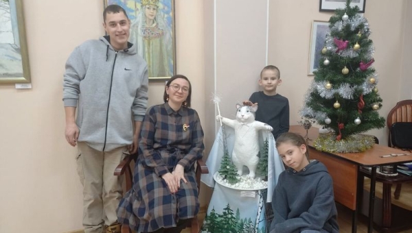 На выставке