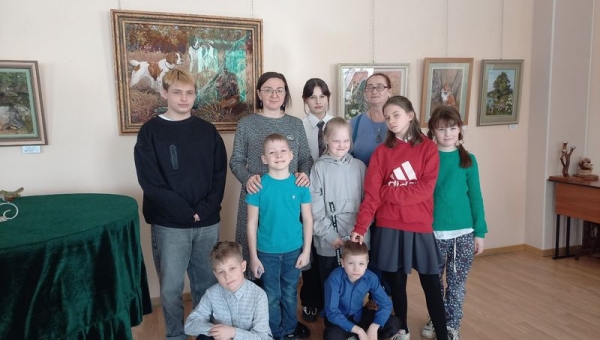 На выставке